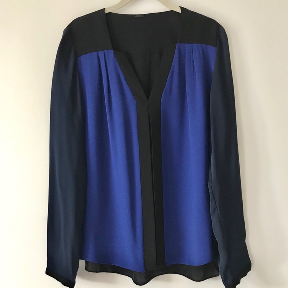 Elie Tahari Color Block 100% Silk Tunic M NWOT - Picture 6 of 8